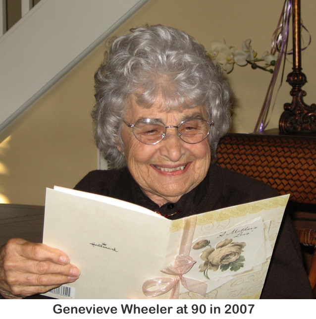 Genevieve (Alexander) Wheeler at age 90